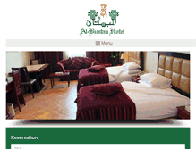 Tablet Screenshot of albustanhotel-qa.com